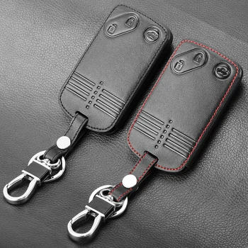 

Card Key Leather Case Cover For Mazda 2 3 5 Premacy Miata 6 8 RX8 MX5 M8 CX-7 CX-9 Verisa MPV 3 Buttons Remote Protector Fob
