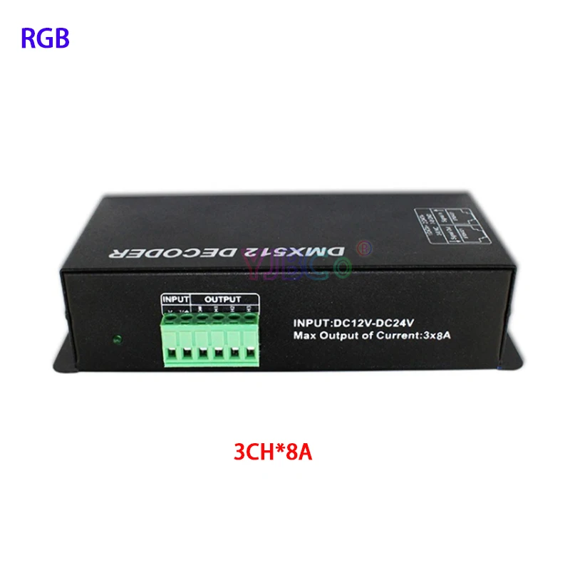 DC12V~ 24V RGB RGBW 3CH 4CH DMX512 декодер с цифровым дисплеем DMX к PWM 3CH* 8A 4CH* 4A светодиодный затемнитель