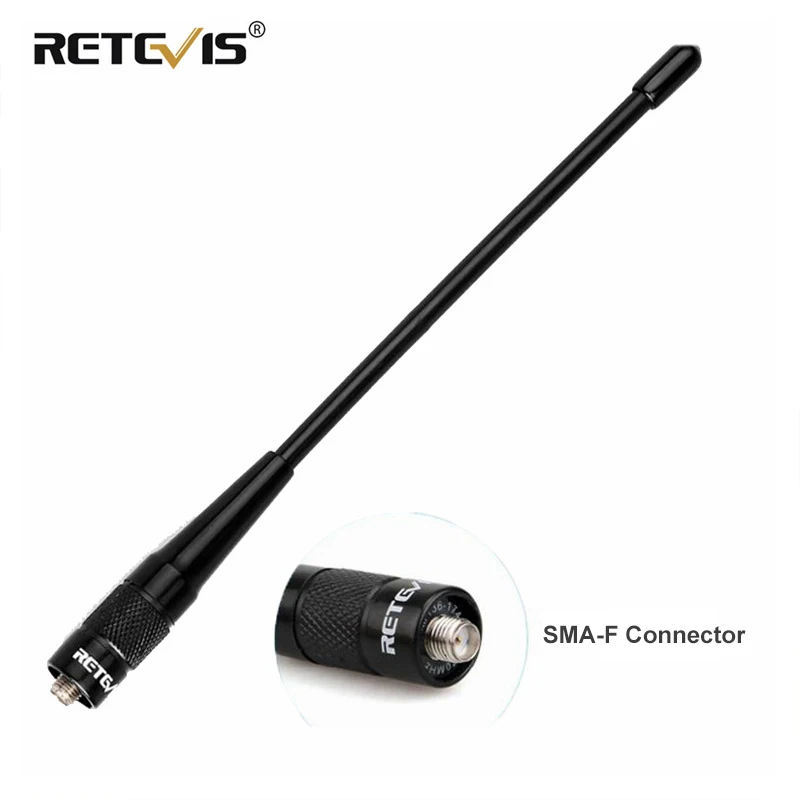 Retevis Rhd-701 Sma-F Antenna Walkie-Talkie Vhf Uhf 2Dbi Per Kenwood Baofeng Uv 5R Per Quansheng Uv K5 K6 Hyt Radio Accessori