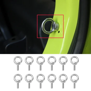 

12Pcs Car Quick Removal Fastener Thumb Roof Screws Silver Stainless Steel Fit For Suzuki Jimny 2019 2020