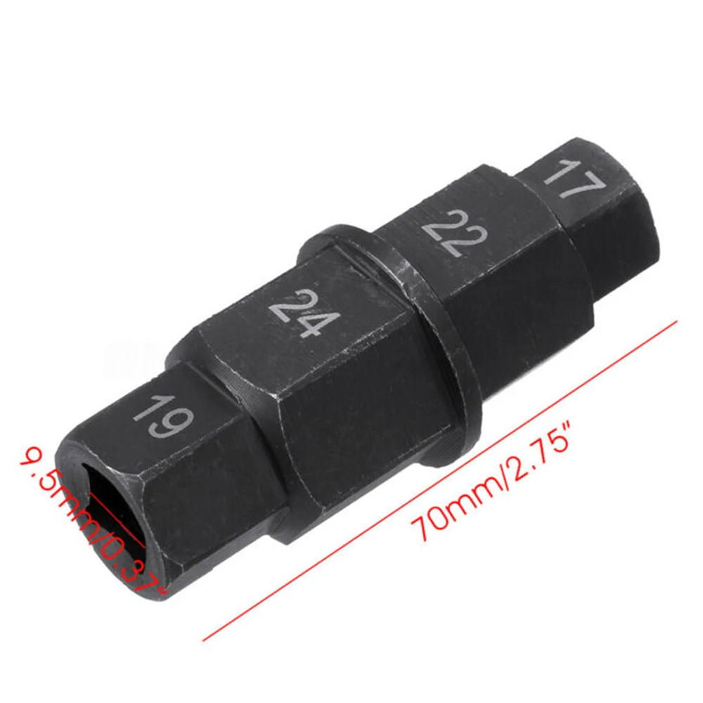 

3/8" Drive Motorcycle Socket Wrench Hex Key Spindle Wrench Tool Allen Front Wheel Hub Axle Socket Adapter for Suzuki Yamaha BMW