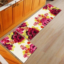 Zeegle скандинавский стиль длинный прямоугольный кухонный ковер нескользящий коврик Впитывающий Коврик для ванной комнаты моющийся полиэстер мягкий коврик для ног