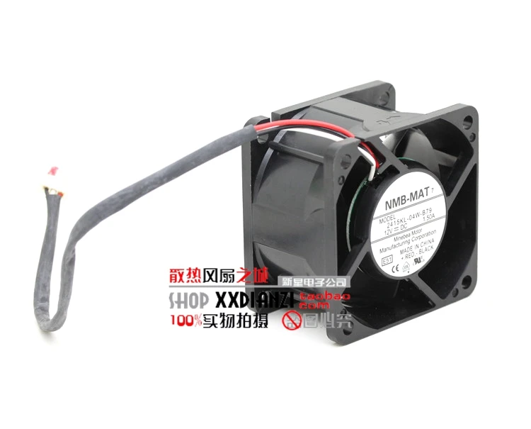 

Original package 12V 1.50A 6CM 2415KL-04W-B79 three wire speed wind cooling fan