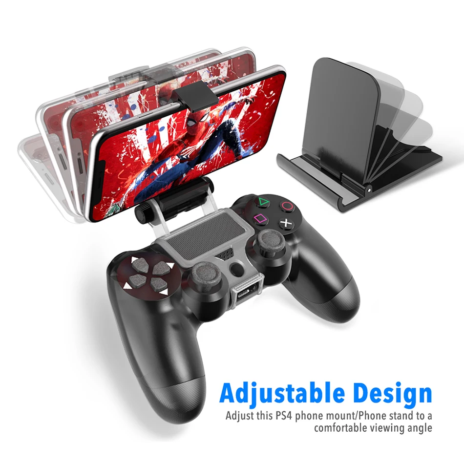PS4 контроллер рукоятка-Подставка Клип-Держатель смарт-мобильный телефон стенд зажим Кронштейн Геймпад контроллер подставка держатель для PS4