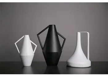 

Creative Vases Decor Potted For Flowers Home Decoration Imitation Ceramic Flower Pot Plant Glass Flower Basket