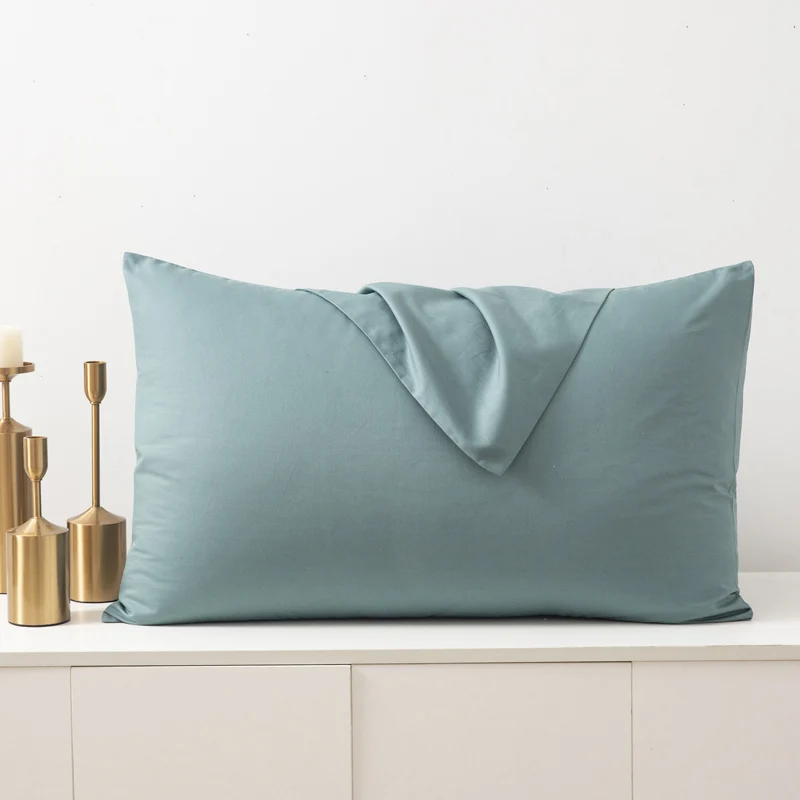 60sLong Staple Cotton Pillowcase Solid Color Pillow Case Household Bedding Cover Pillow High