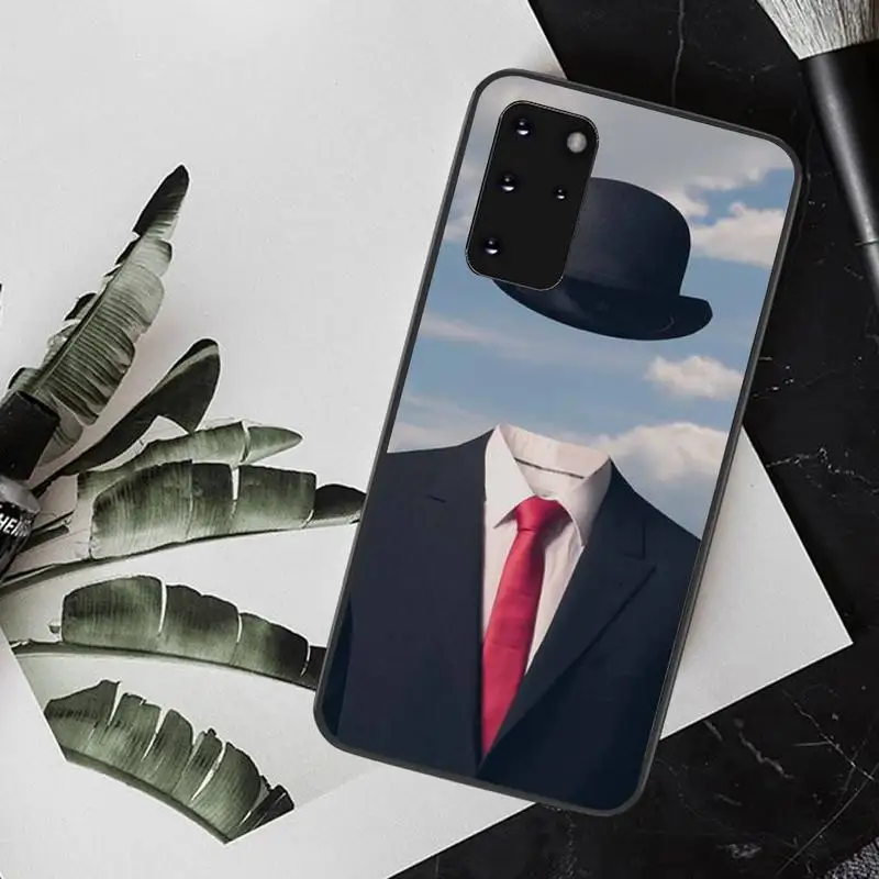 NBDRUICAI Rene Magritte Bling Cute Phone Case for Samsung S20 plus Ultra S6 S7 edge S8 S9 plus S10 5G NBDRUICAI Rene Magritte Bling Cute Phone Case for Samsung S20 plus Ultra S6 S7 edge S8 S9 plus S10 5G