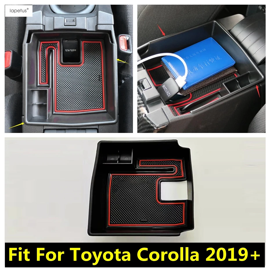 Аксессуары Lapetus для Toyota Corolla 2019 2021 многофункциональный контейнер с центральным