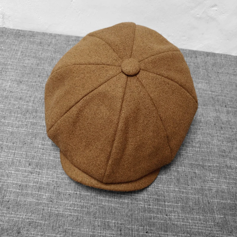 camel flat cap