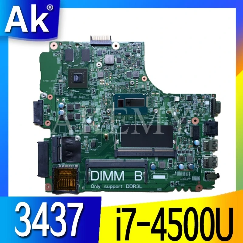 12307-2 PWB VKJ89 REV: A00 для For DELL 5437 3437 Материнская плата ноутбука CPU i7 4500U GT740M 2G DDR3 100%