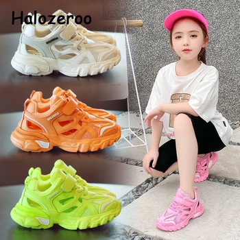

2020 Autumn Kids Sport Sneakers Children Brand Running Shoes Baby Girls Beige Casual Sneakers Boys Mesh Chunky Sneakers Trainers