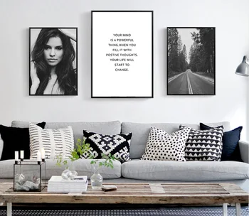 

Nordic Modern Minimalist Character Makeup Art Photography Living Room Decorative Bedroom Canvas Painting Hanging Wall Art