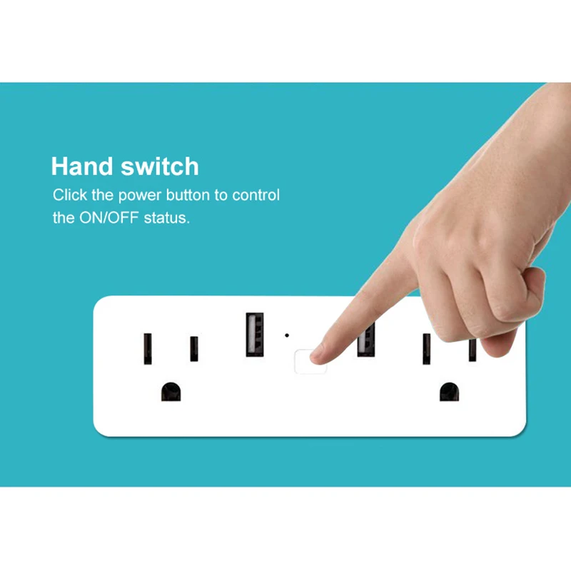 AABB-домашняя Автоматизация US Plug WiFi умная розетка приложение дистанционное управление двойной USB розетка