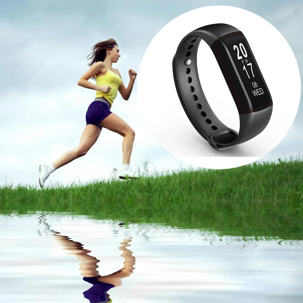 B19, Bluetooth, водонепроницаемые, 0,87 дюйма, 316, нержавеющая сталь, Смарт часы, пульсометр, монитор артериального давления, браслет, фитнес