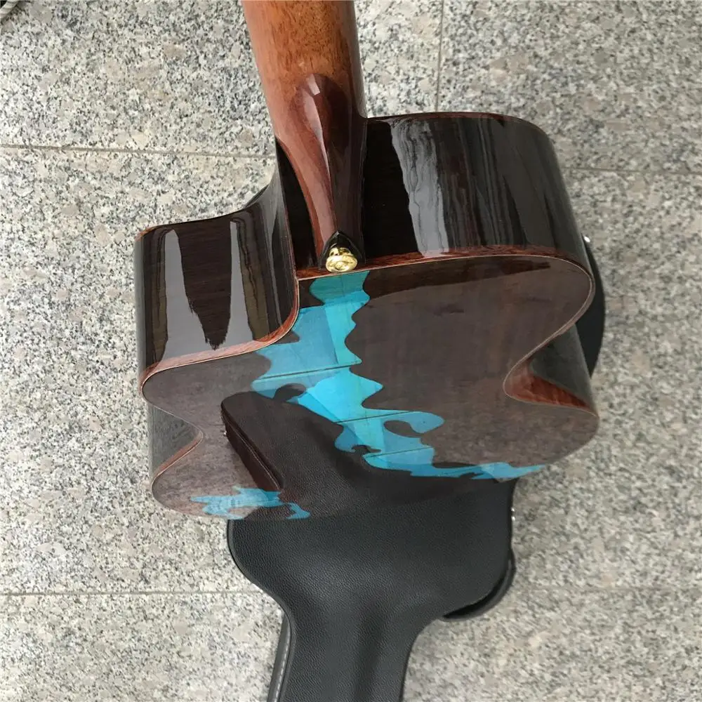 Merida аналоговый SADHU 41 дюймов, однотонное платье с длинными рукавами и деревянная акустическая Гитары, AAA елового и палисандр Гитары