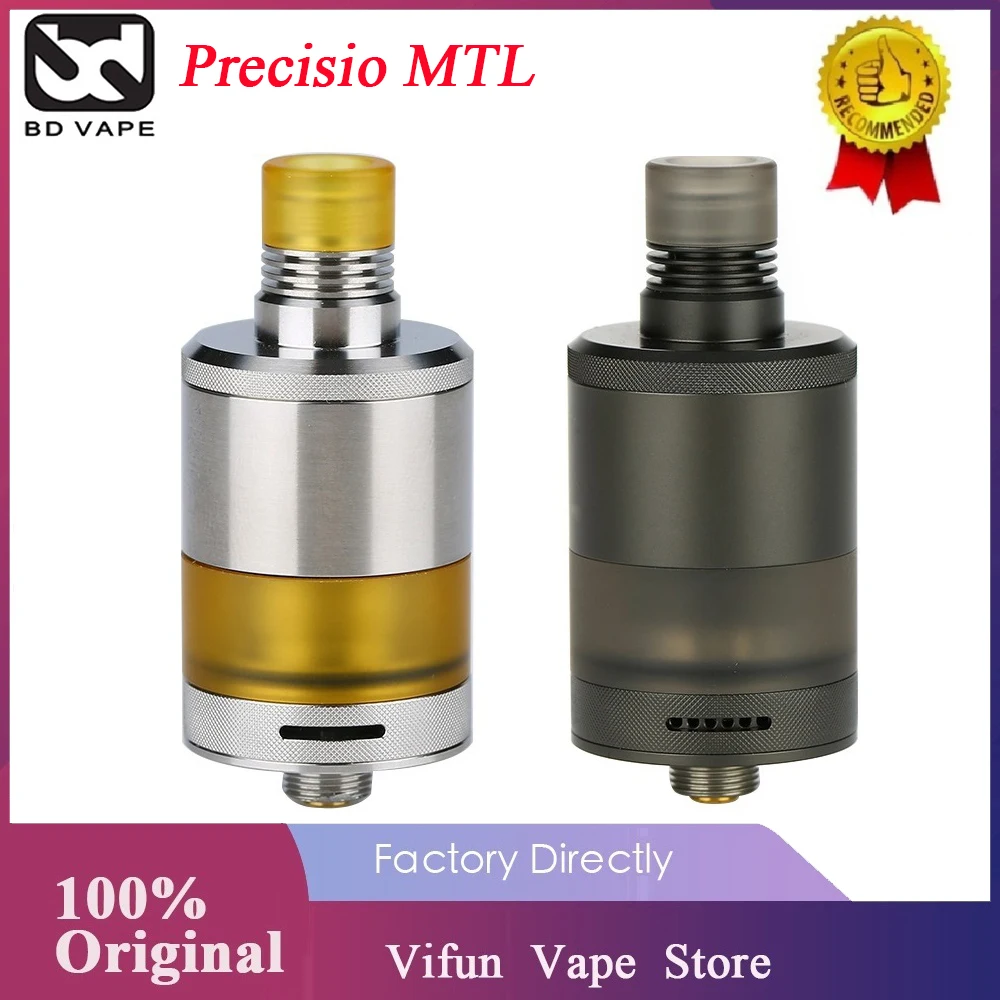 В наличии BDvape Precisio MTL RTA с емкостью 2 7 мл и испарителем 22 мм электронная сигарета DL