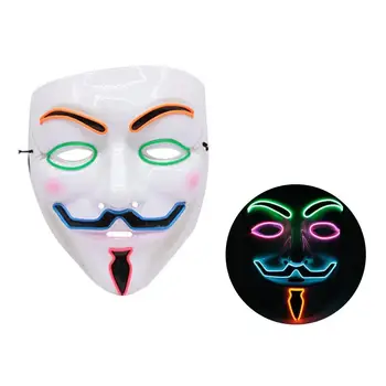 

Halloween Mask LED Light Up Funny Masks The Purge Election Year Great Festival Cosplay Costume Supplies Can Be Bent Party Mask