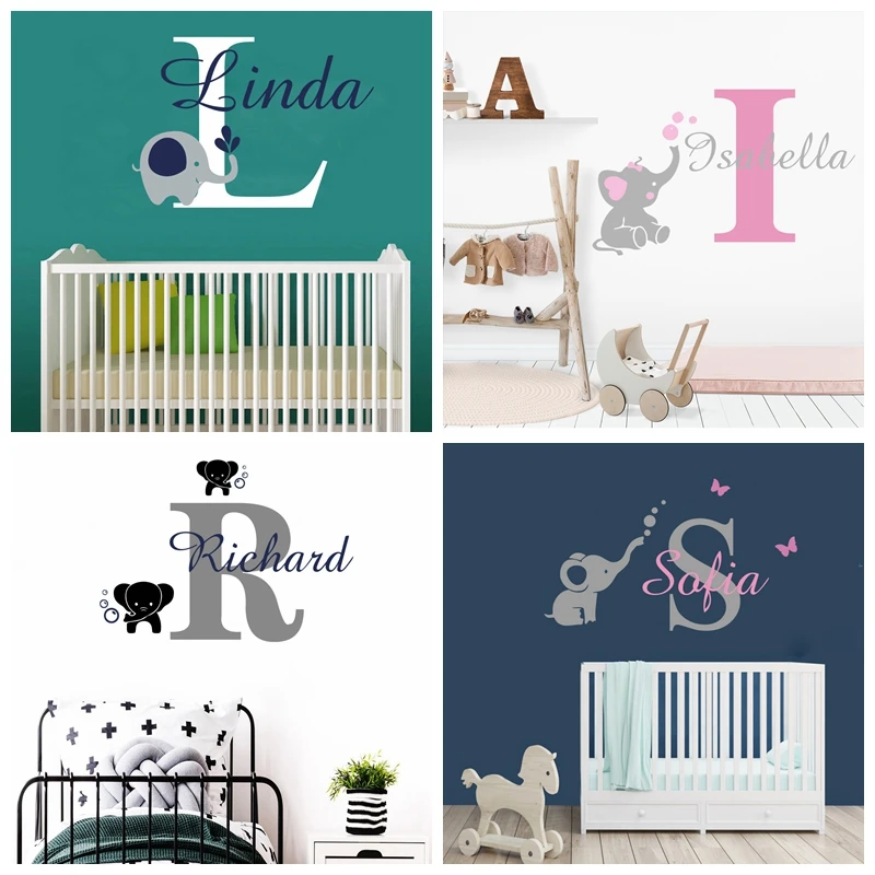Custom Baby Vinyl Wall Stickers Kids Room Nursery Home Car AliExpress
