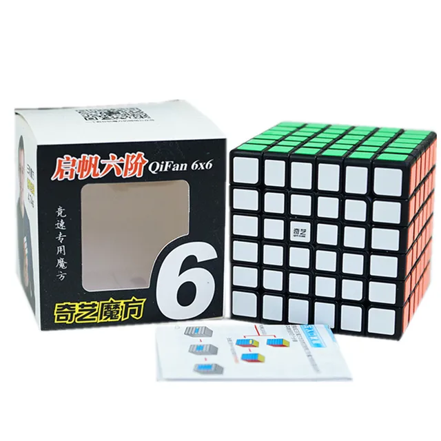 QIYI Speed Magic Cube 3x3x3 4x4x4 5x5x5 Puzzle Black Stickers Magic Cube Education Learnning Cubo Magico Toys For Children Kids 4