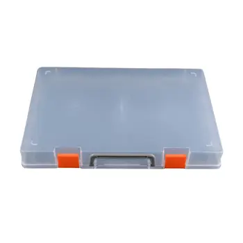 

1Pc Toy Box Detachable Portable Clear Plastic Rectangular Building Blocks Box Organzier Puzzles Container Storage Box for Home