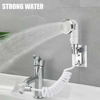 

Bathtub Faucet External Shower Toilet Washbasin Extender Handheld Small Nozzle Shampoo Bathroom Supplies #10