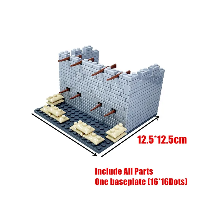New Military Weapons Base WW2 Blocks Toys for Boys Birthday Gift Compatible Army Technical Building Bricks MOC Construction Toy weapon3-1616base