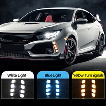 Автомобильная проблесковая 2 шт. DRL для Honda Civic Тип R 2018 2019 Led