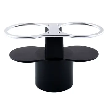 

Car Auto Van Double Wedge Water Drink Cup Holder Black Portable Universal