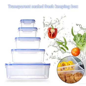 

Kitchen Storage Box Fresh-keeping Box Eco-friendly Plastic Bento Box Household refrigerator fruit and vegetable food storage box