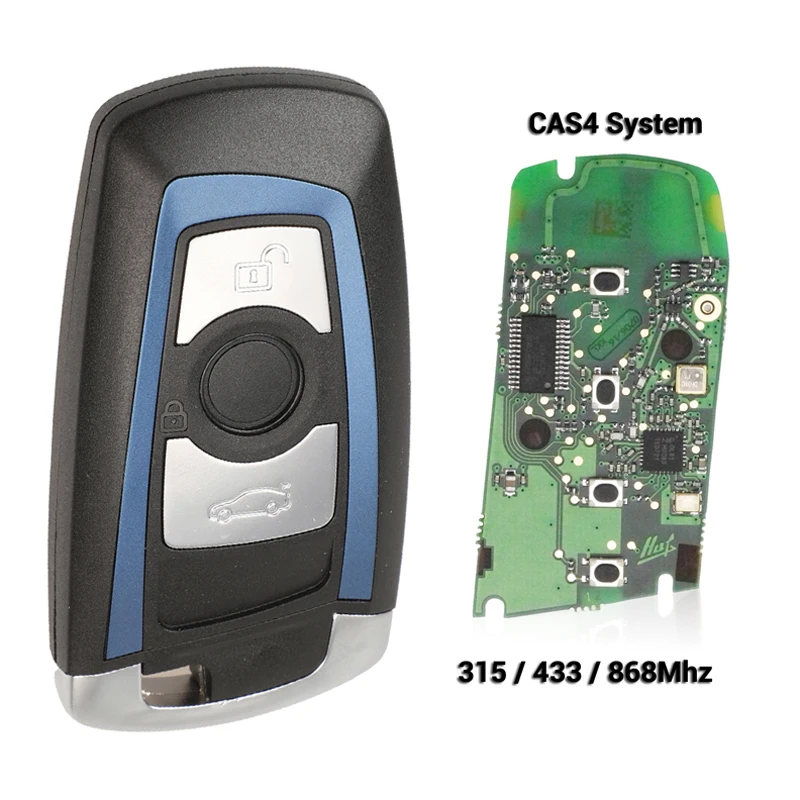 JINGYUQIN CAS4 868/315/433MHZ CAR REMOTE SMART KEY FOR BMW 1 3 5 7 SERIES CAS4 SYSTEM AUTO VEHICHLE ALARM KEYLESS FOB