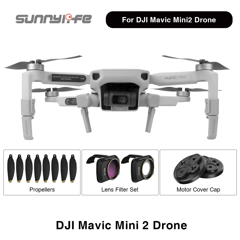 Аксессуары для дрона Sunnylife Mavic Mini2 пропеллеров DJI из углеродного волокна набор