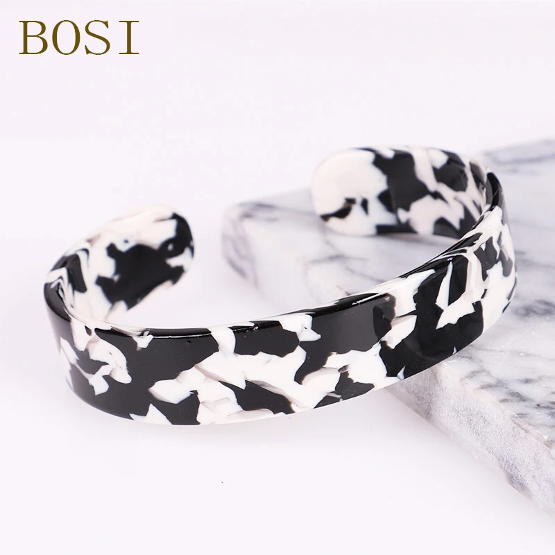 Bangle Bracelet ZA Leopard Print Resin for Women