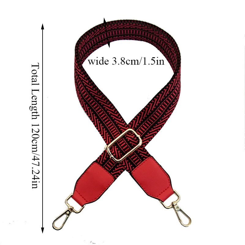 120cm Cotton Fabric Stripe Bag Strap Women Lady Shoulder Bag Strap Chic Female Handbag Handle Belt Bag Accessories Correa Bolso