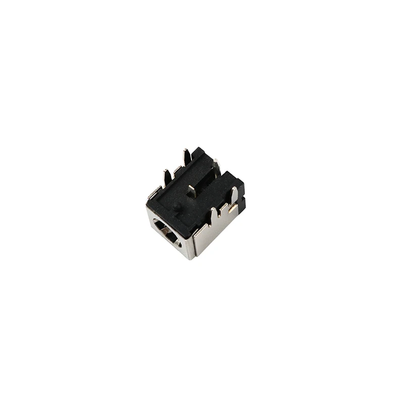 High Current DC Charging Power Outlet DC-007B 5.5*2.1mm 5.5*2.5mm Bracket Copper Laptop Power Socket DC007B DC007 5PCS