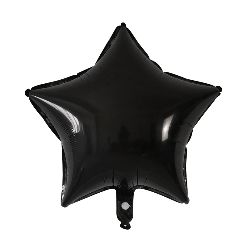 10 шт. 18 дюймов Звездные надувные гелиевые шары, украшения для дня рождения, Детские фольгированные шары, Свадебные Рождественские принадлежности, подарки - Цвет: black