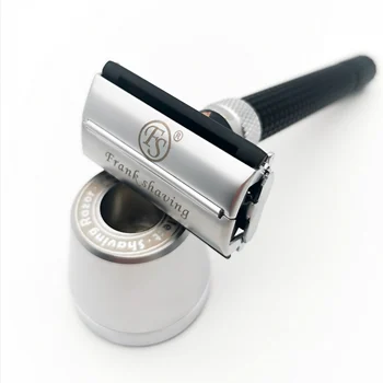 

Frank Shaving-Adjustable Butterfly Double Edge Safety Razor Matte Chrome Color+Razor base