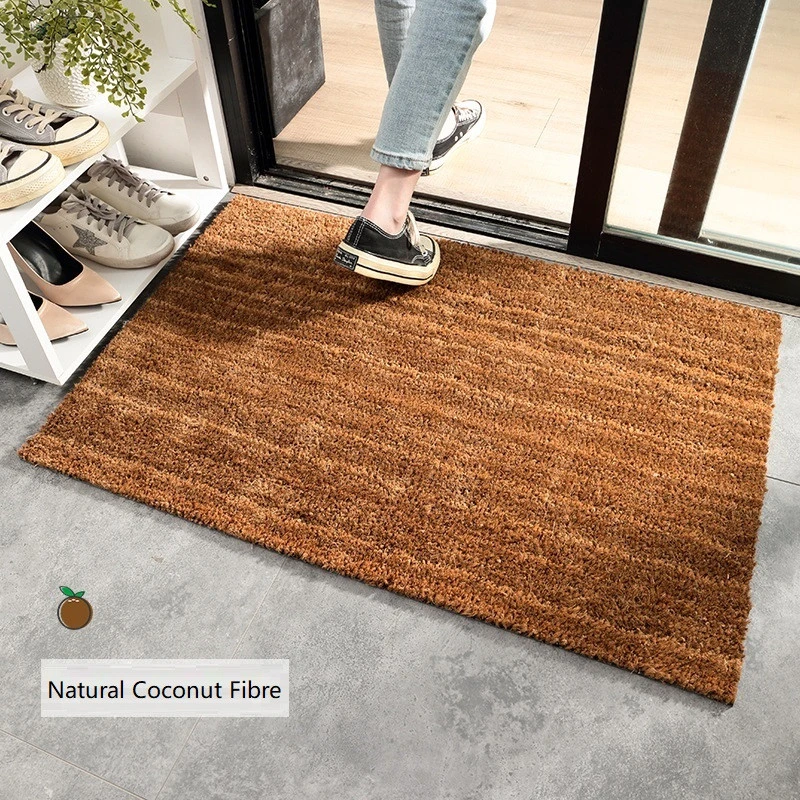Natural Coconut Fibre Indoor Doormat Non Slip Door Mat For Front Door