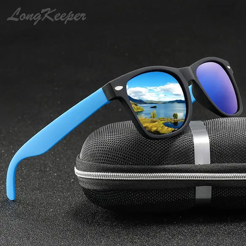 

LongKeeper Classic Polarized Sunglasses Men Women Brand Design Driving Square Frame Sun Glasses Male Goggle UV400 Gafas De Sol