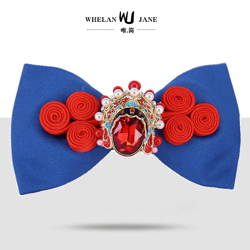 Китайский стиль галстуки-бабочки алмазные мужские вязаные галстуки Bejin Operal мужские подарочные мужские галстуки