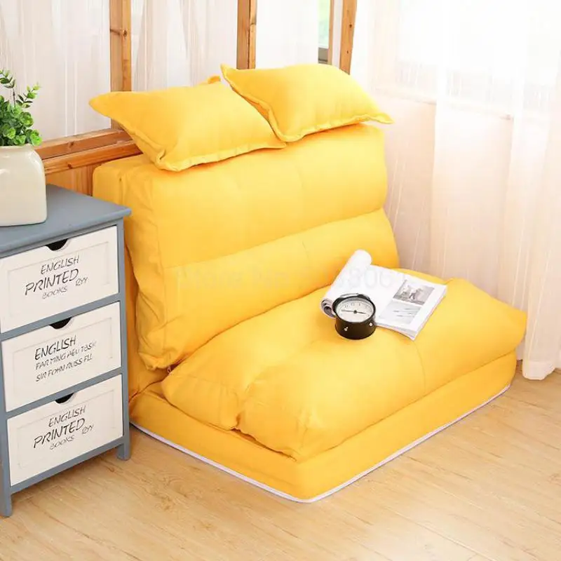  Japanese Tatami Lazy Sofa Bedroom Single And Double Foldable Multi-functional Net Red Small Huxing Bed |