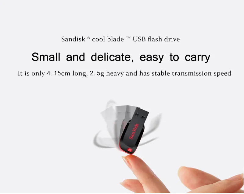 Флеш-накопитель SanDisk USB2.0 CZ50 черный USB флеш-накопитель 128 Гб 64 ГБ 32 ГБ 16 ГБ 8 ГБ USB флеш-накопитель Поддержка официальной проверки