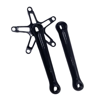 

170mm Black Or Silvery Cycling Folding Bike Aluminium Alloy Outdoor Sport Bicycle Crankset Square Hole Super Light For Brompton