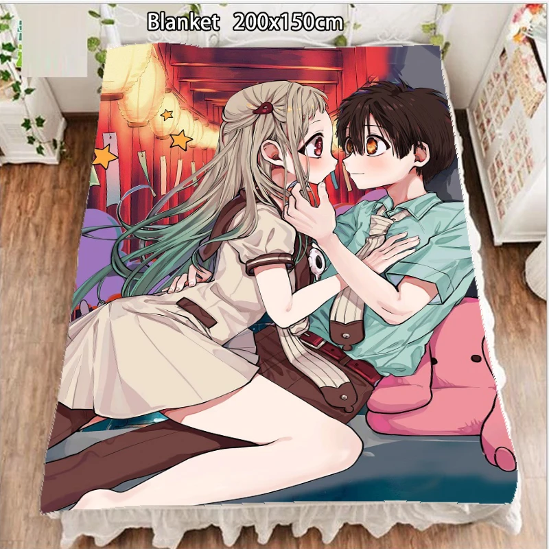 Флисовое одеяло и покрывала в стиле аниме Jibaku Shounen Hanako Kun одеяла для кровати 200 см