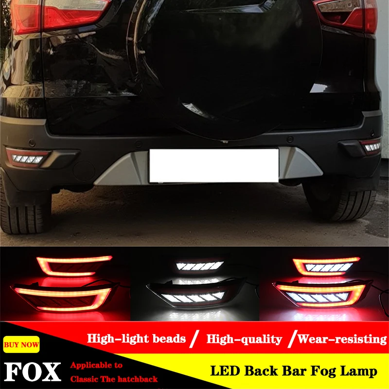 Светодиодный отражатель заднего бампера фары заднего тормоза w/последовательный сигнал поворота огни заднего хода для Ford Kuga Ecosport Focus