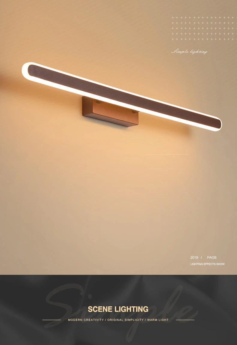 Современный светодиодный зеркальный светильник освещение для лестницы настенный светильник бра лампа прикроватная настенная лампа для ванной свет зеркало lampAC110~ 240 В