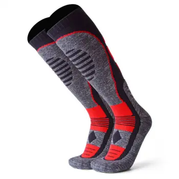 

Mens Long Thick Cottn Thermal Boot Socks Walking Hiking Ski Winter Warm Mens Soft Thermal Padded Long Winter Ski Socks