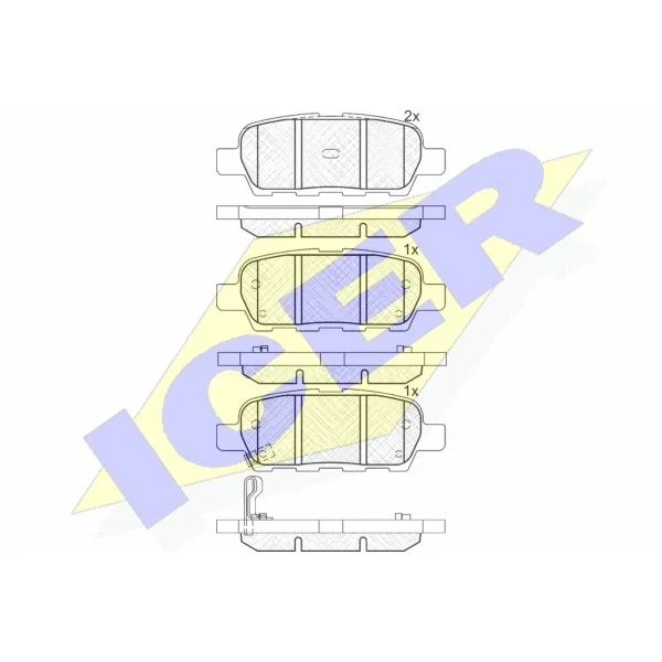 Колодки дисковые задние Nissan X-Trail 2.0i/2.5i/2.2dCi/Skyline