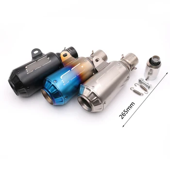 

Universal 38-51 mm Motorcycle Exhaust Muffler Pipe with Removable DB Killer Escape Street Bike Dirt Bike Exhaust Tips 265 mm