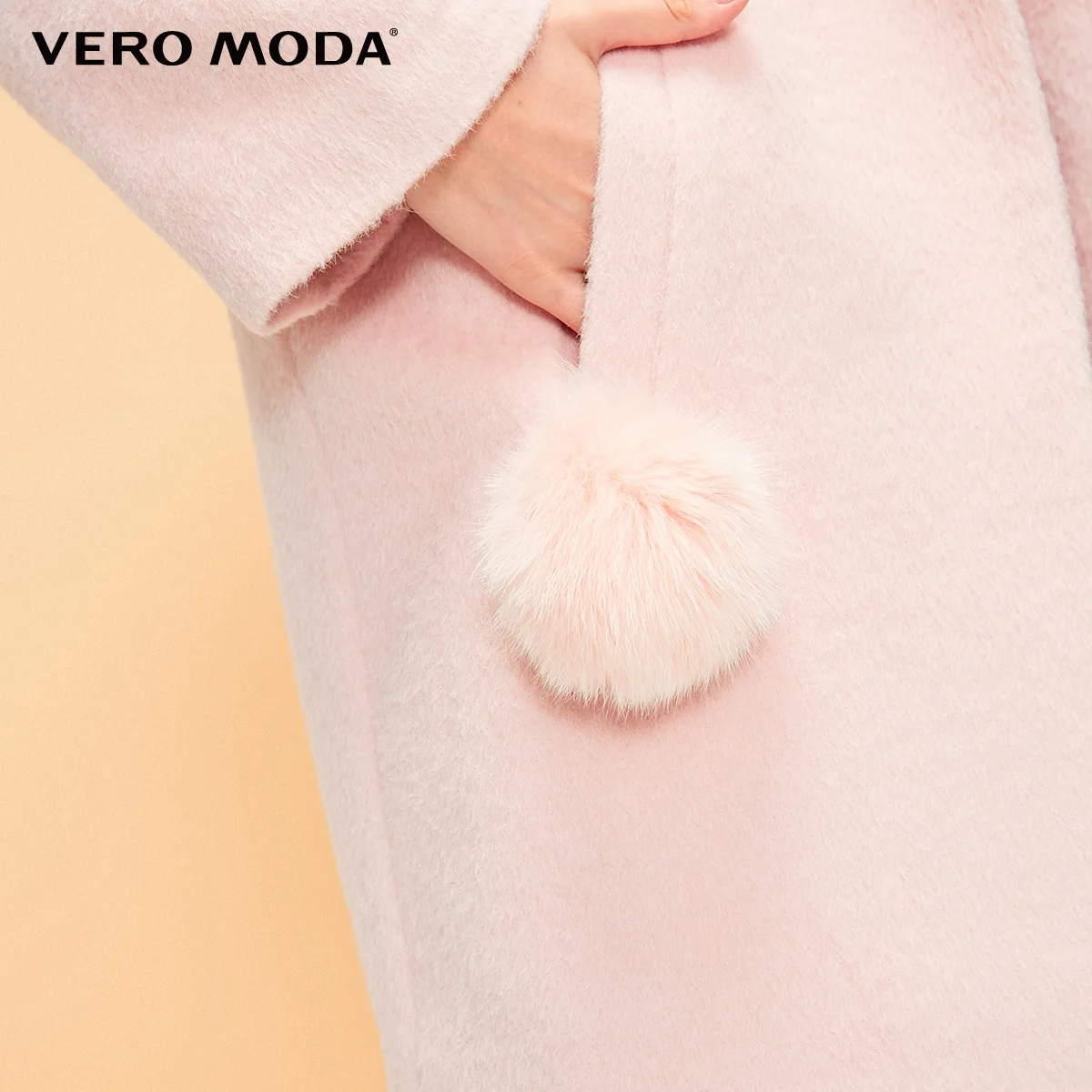 Vero Moda зимнее женское из шерсти альпаки прямое средней длины куртка пальто женское | 318327545