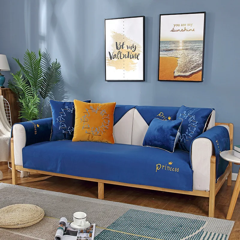 

Embroidered Polyester Sofa Cover Waterproof Sofa Couch Cover Customizable Sofa Covers For Living Room Furniture Chair Protector